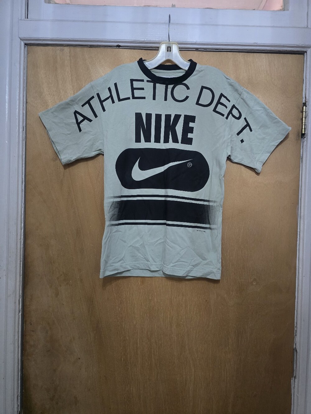 Nike Athletic Dept. Short Sleeve Graphic Tee in Light Green and Black
